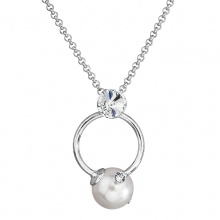 Náhrdelník Perla v kruhu White Pearl SWAROVSKI