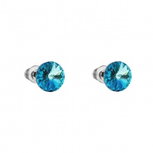 Ohrringe stud rivoli 8mm bermuda blue FABOS